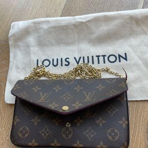 Louis Vuitton wallet on chain cross body bag